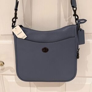 🎊Host Pick🎊 NWT COACH Women Crossbody Leather Bag, Blue
